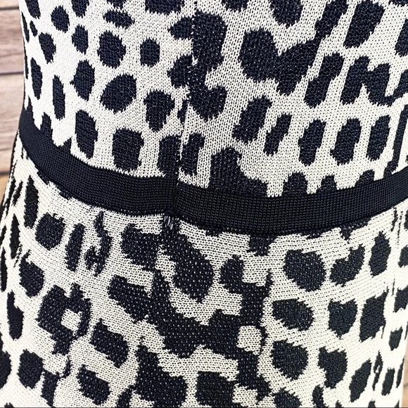 Revolve | Trina Turk ‘Huxley’ Black Crocodile Print Knit Fit & Flare Midi Dress - Picture 5 of 10